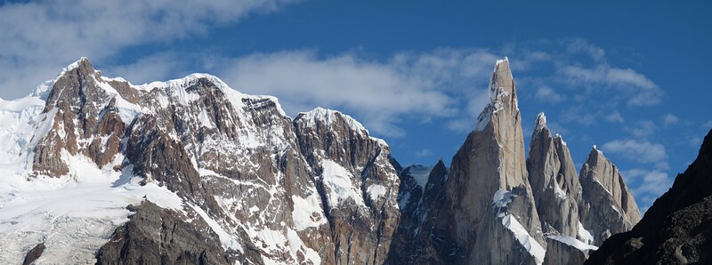 Snow-covered Cerro Torre, Los Glaciares National Park, Argentine Patagonia